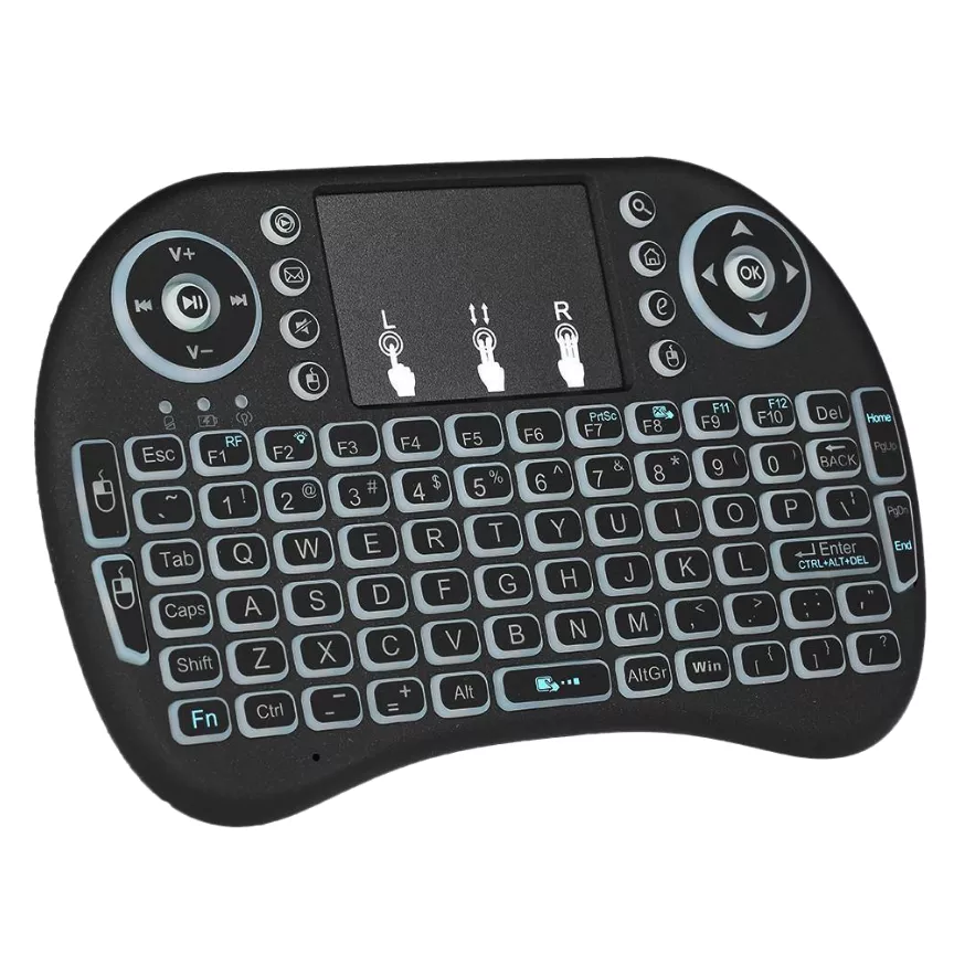 Távirányító az okos funkciókhoz: LCD/Okos TV, játék konzol, tablet, okos telefon, PC