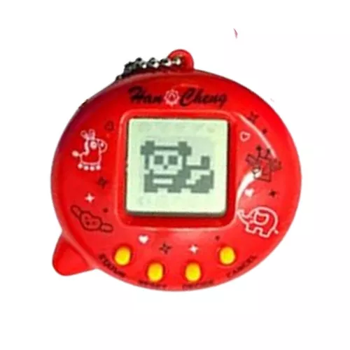 Mini tamagocsi játék, virtuális kisállat, Tamagotchi - piros