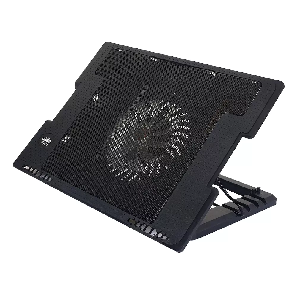 Ergonomikus laptophűtő, laptoptartó / LED-háttérvilágítással, max. 15,6″ laptopokhoz
