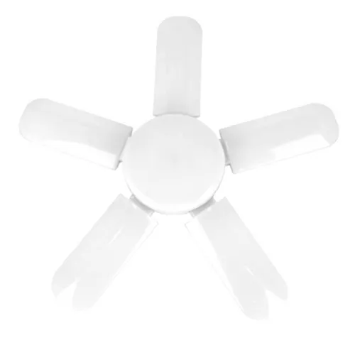 Szétnyitható, energiatakarékos 5 ágú propeller LED izzó, fehér fényű, E 27