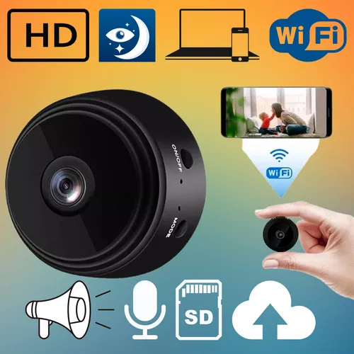 Mini kémkamera, éjjellátó biztonsági kamera + állvány / WiFi + cloud + sd 