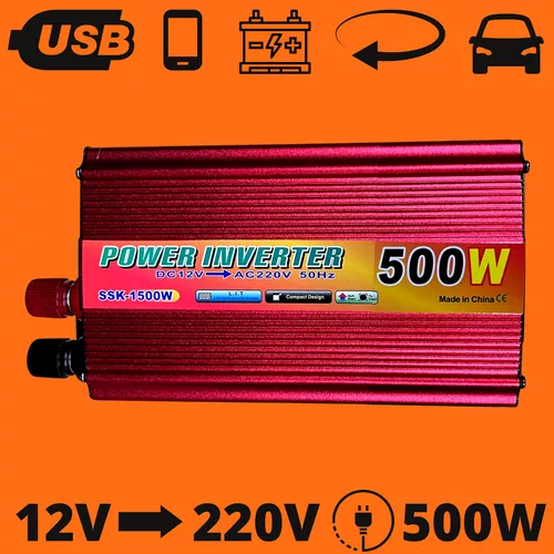 500 W inverter, feszültségátalakító – 220 V-os konnektor és USB-kimenet az autódban!