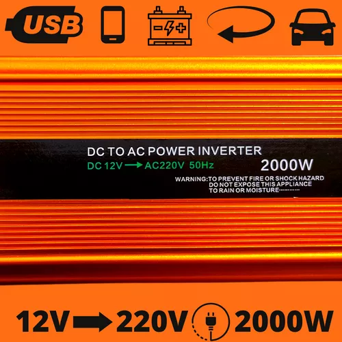 2000 W inverter, feszültségátalakító – 220 V-os konnektor és USB-kimenet az autódban!