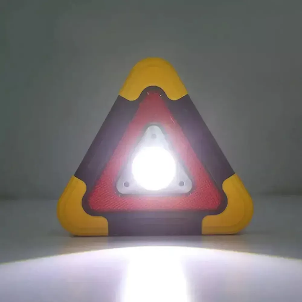 Multifunkciós elakadásjelző lámpa, szerelőlámpa, kempinglámpa (COB LED) / újratölthető + napelem + USB