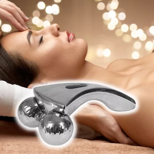 360 Roll Massager / görgős arc- és testmasszírozó - ezüst