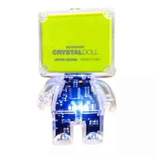 Robot powerbank, egyedi, limitált mobiltelefon külső akkumulátor - zöld