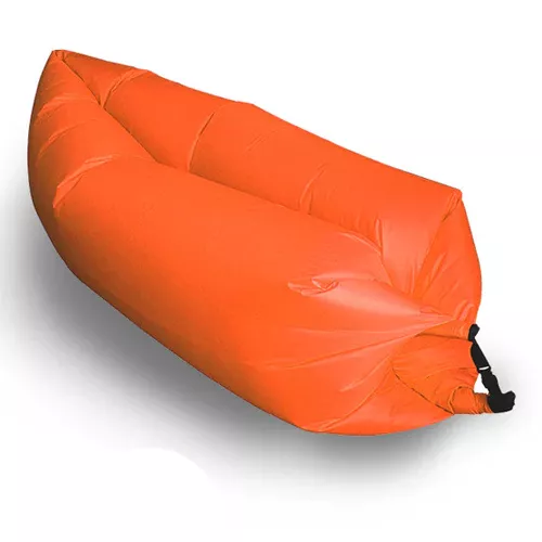 Lazy Chair - a pumpa nélkül felfújható matrac - narancssárga