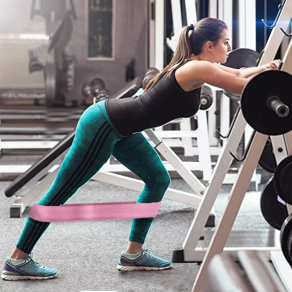 Csípő tréner – erősítő, alakformáló fitnesz gumihurokszett/ 3 db-os, különböző ellenállással + tok