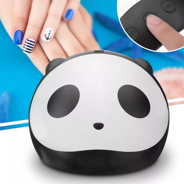 3in1 köröm- és gélszárító UV lámpa / 36 W, panda alakú