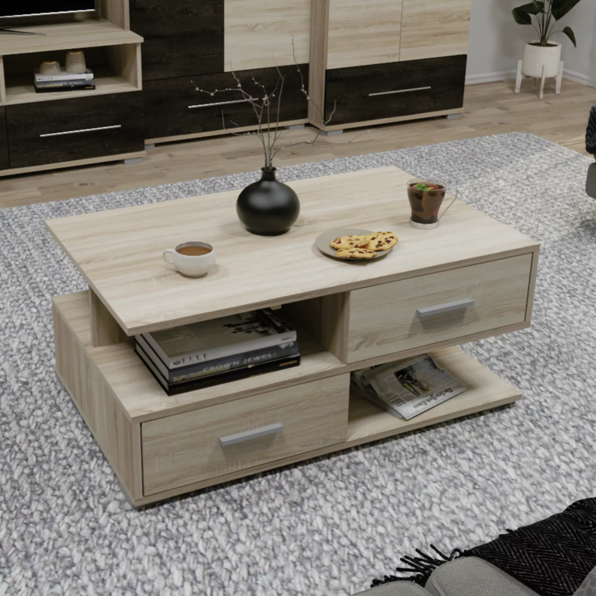 Fiókos dohányzóasztal