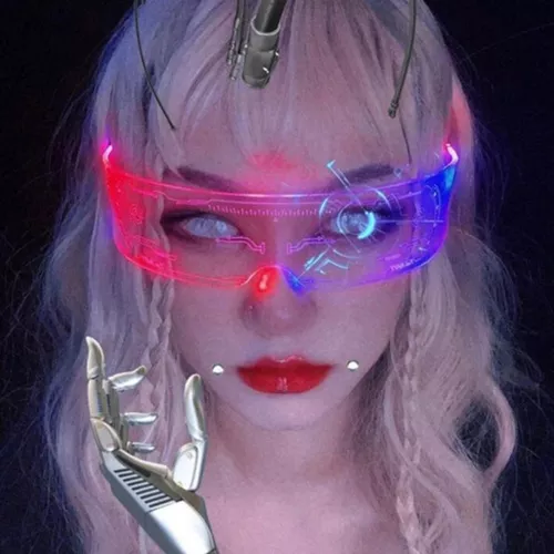 Robo party RGB LED szemüveg 