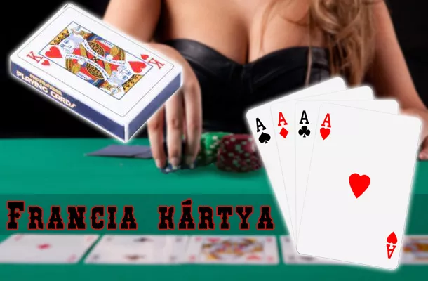 Francia kártya pakli / póker kártya