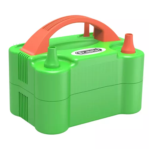 Hordozható elektromos dupla szelepes lufifújó pumpa + 2 extra szűkítő fúvóka , léggömb fújó pumpa