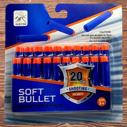 20db szivacslövedék - tompa sportpisztoly töltény, soft bullet