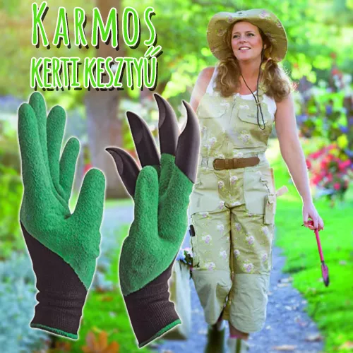 Ásókarmos munkakesztyű, a tökéletes kerti segéd / 1 pár
