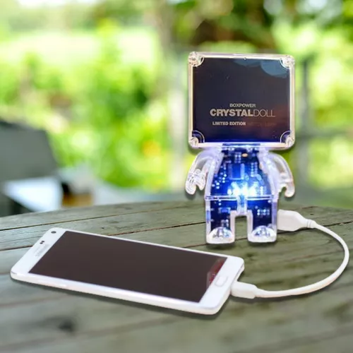 Robot powerbank, egyedi, limitált mobiltelefon külső akkumulátor - fekete