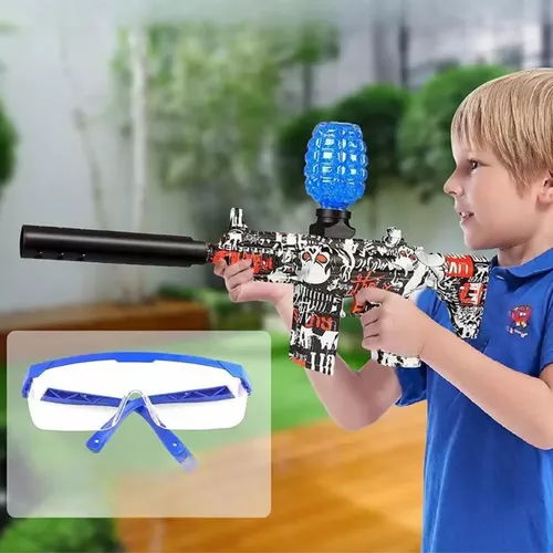 Sorozatlövő géppisztoly zselés lőszerrel, automata géppuska