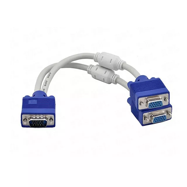  VGA monitor elosztó / splitter kábel - 20 cm