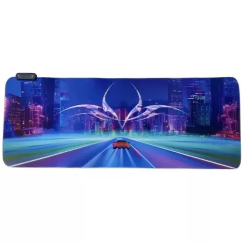 Nagyméretű  RGB LED billentyűzet alátét és egérpad, Gaming, Gamer egérpad