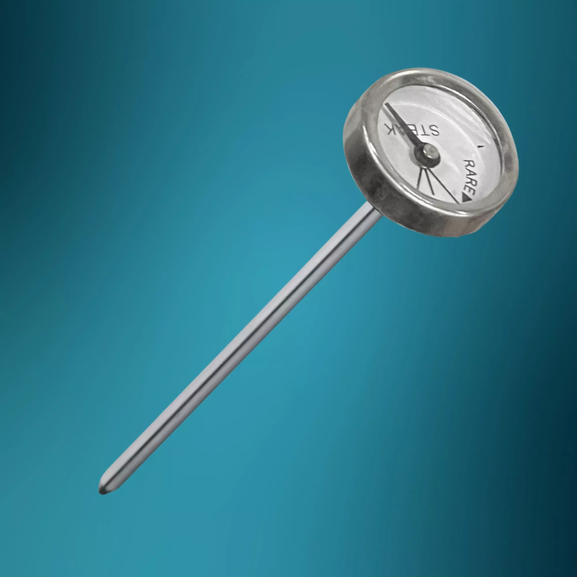 Maghőmérő analóg mutatóval, ételhőmérő, 7 cm