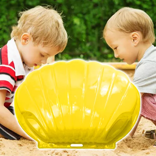 Kagyló alakú homokozó – sárga
