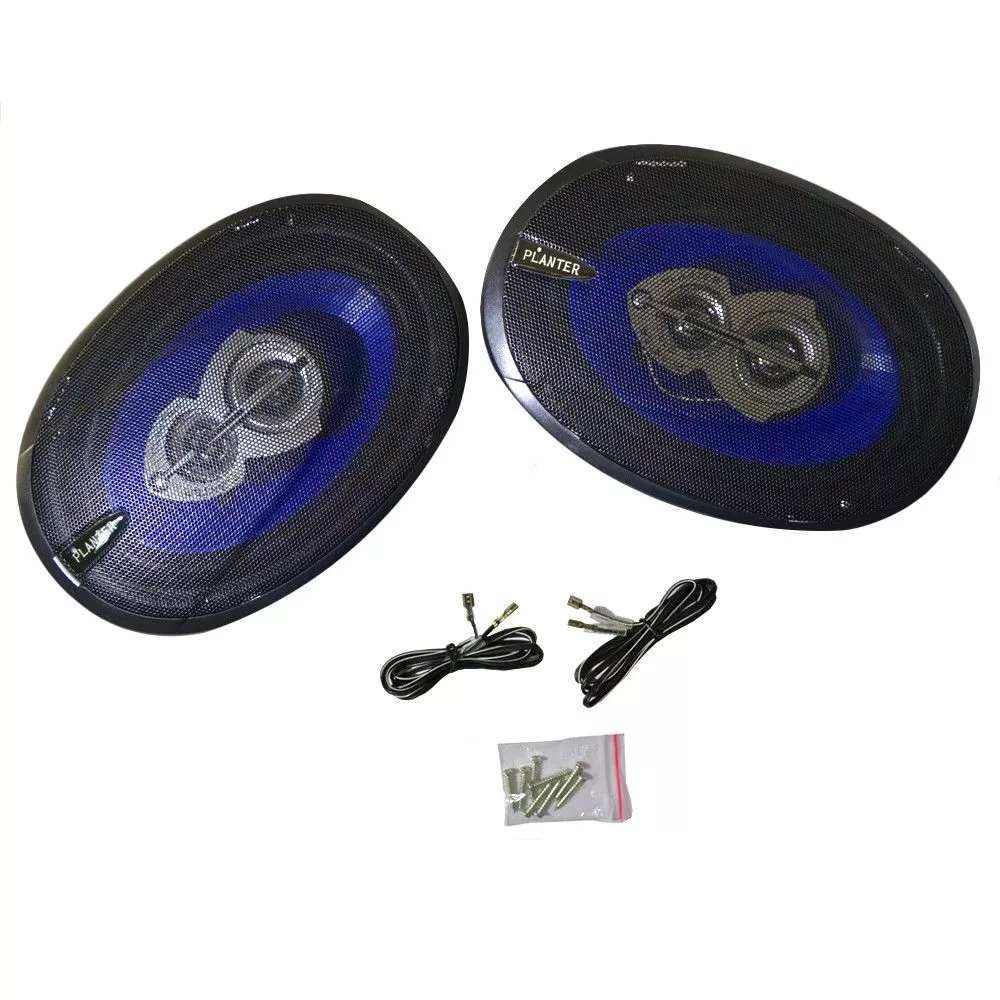 Háromutas autós hangszóró pár - 80/350W - Ovális kivitel, 237x163 mm
