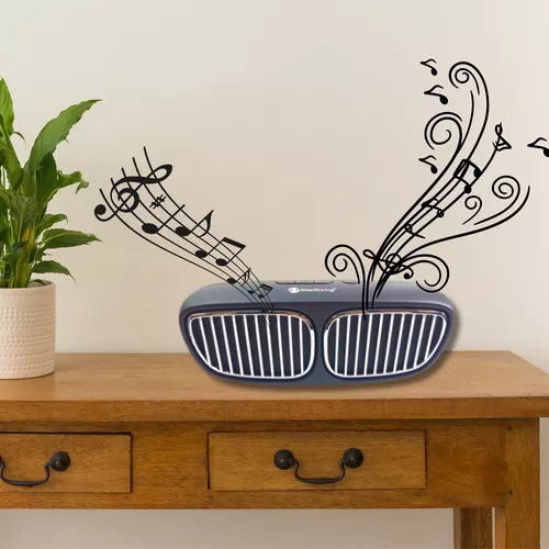 Autóhűtőrács Mp3 + Bluetooth + kihangosító + FM rádió - Stereo / szürkés-barna 