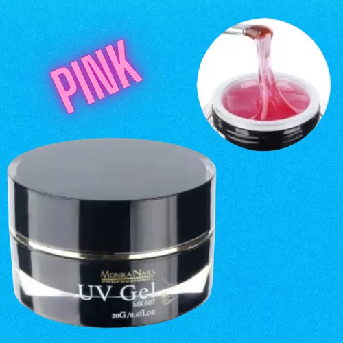 Építő zselé - UV gél profiknak - pink