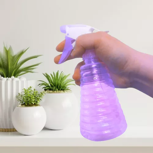 Kézi vízpermetező palack, szórófejes virágpermetező flakon - lila