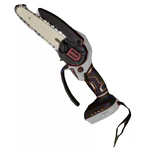 Egykezes akkumulátoros láncfűrész, ágvágó, 16 cm-es a vágólappal + 2 akksi + koffer / szürke