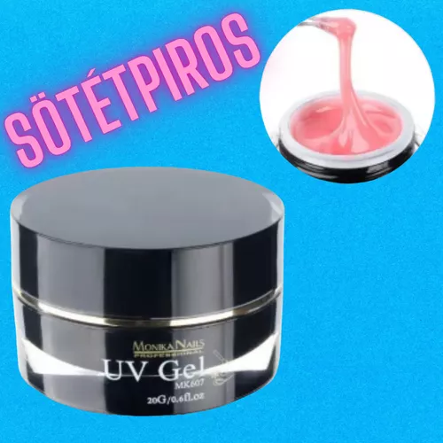 Építő zselé - UV gél profiknak - dark red (sötétpiros)