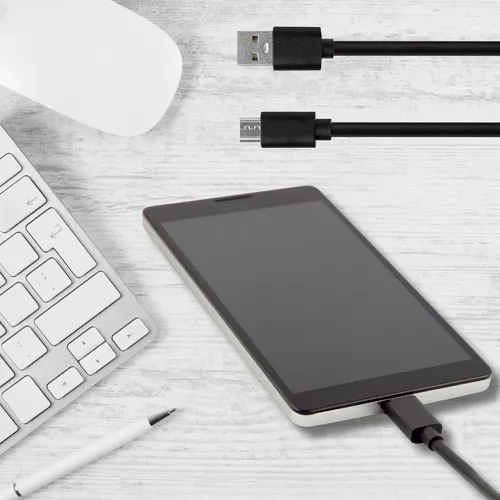 USB - micro usb töltőkábel, adatkábel, 1 méter
