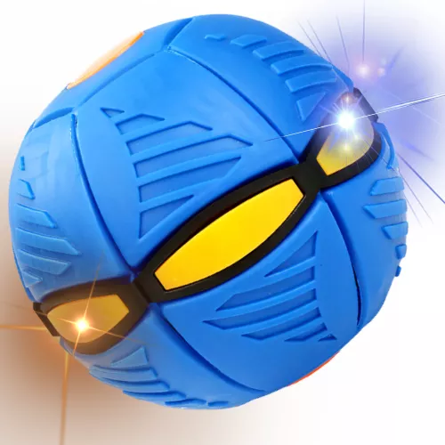 UFO disc ball - frizbi labda, Led világítással - kék