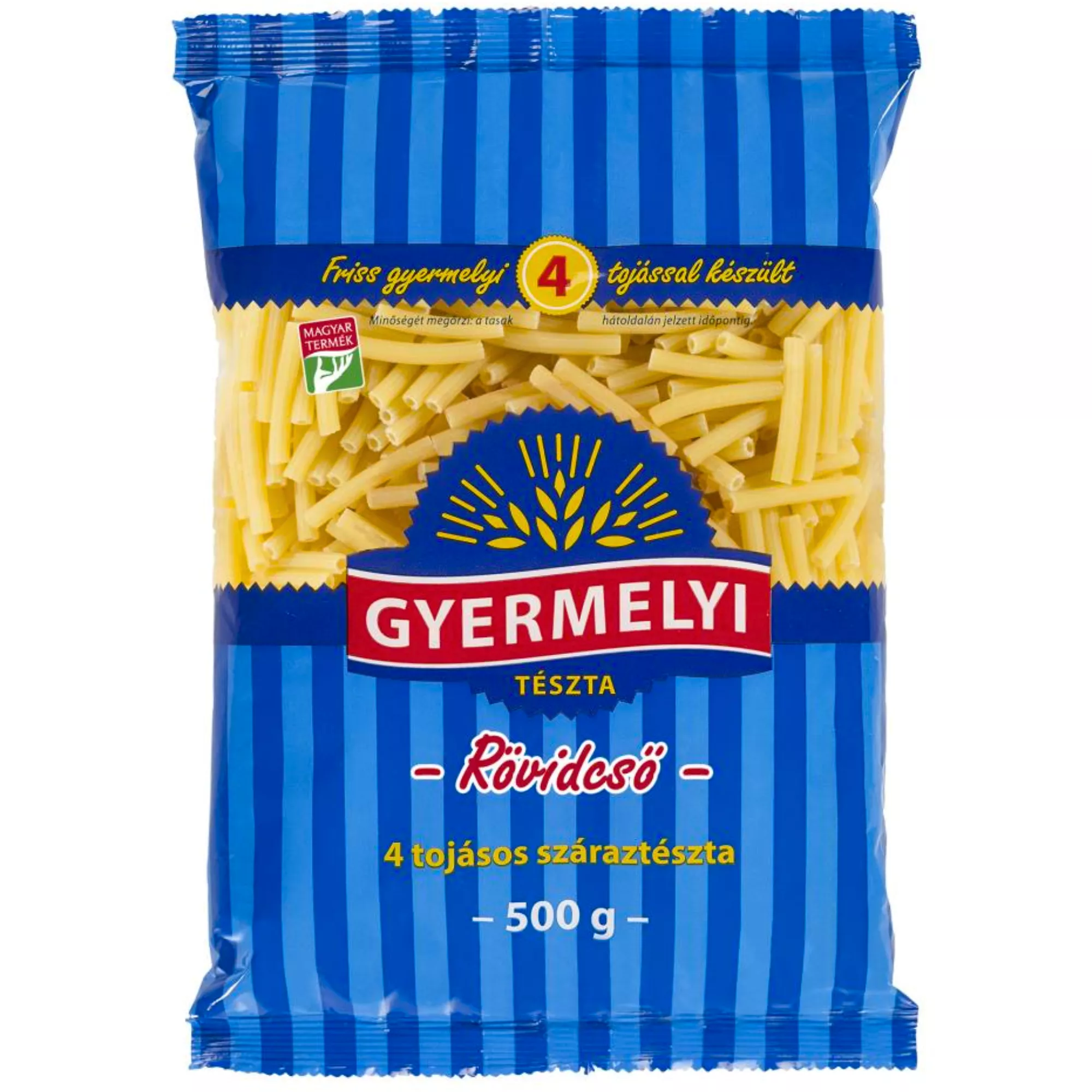 Gyermelyi tészta 500g, Rövidcső