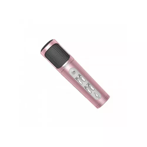 Akkus Mikrofon előerősítővel mobil és HiFi eszközökhöz + PC-hez iOS + Android + Windows + Karaoke / rose gold