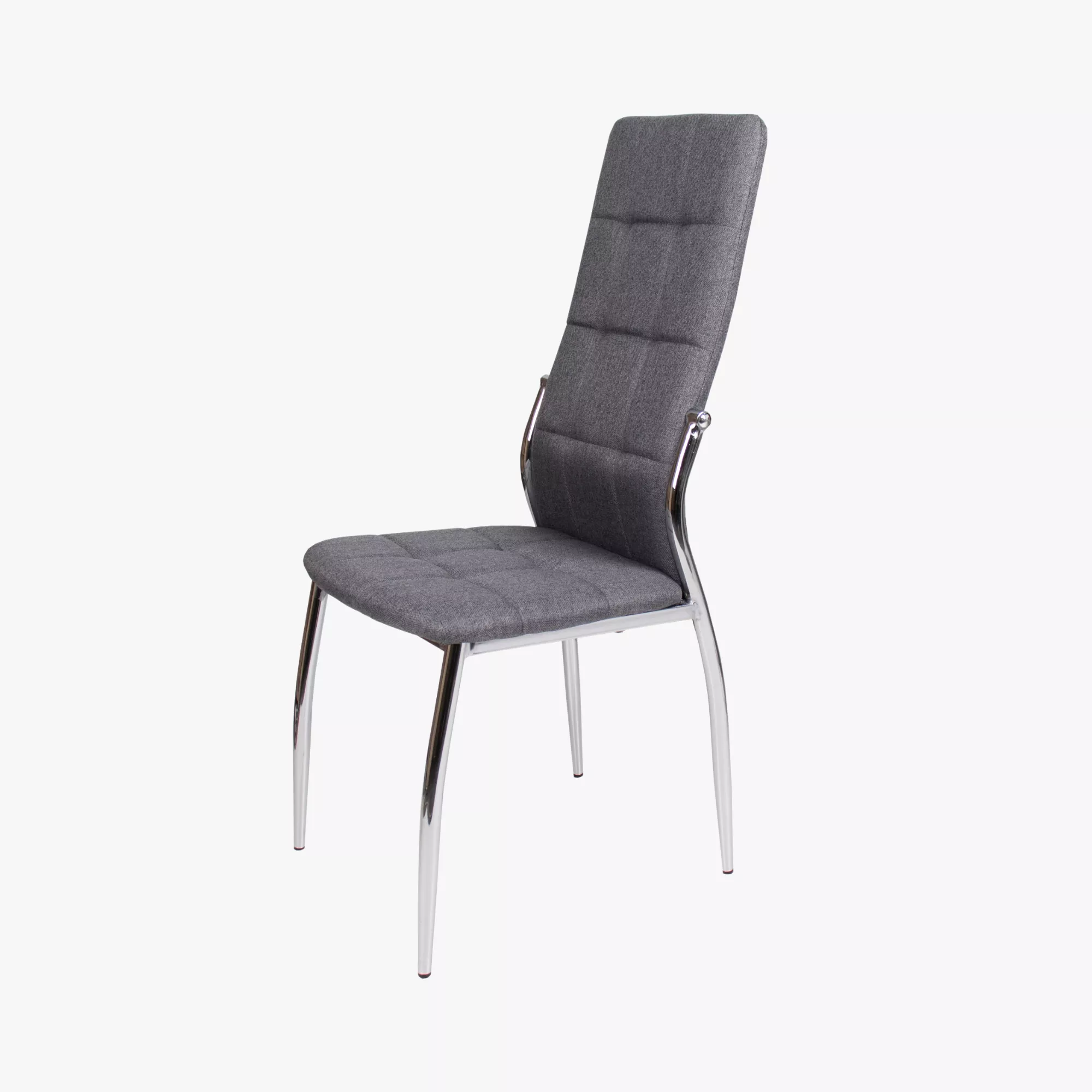 Boris szék - Mubor kárpit | Krómozott fém láb