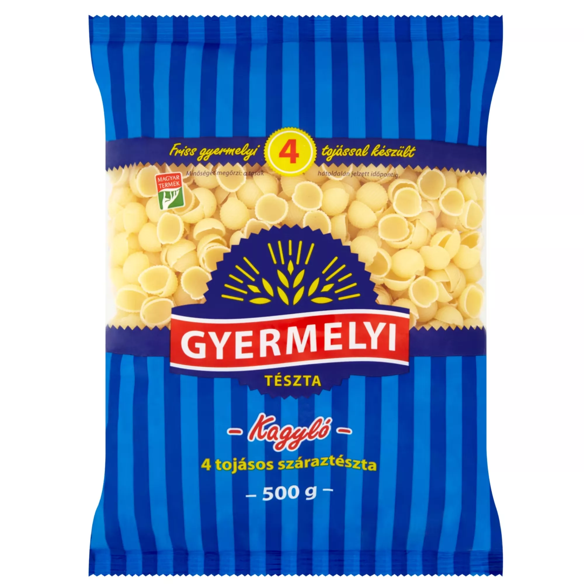 Gyermelyi tészta 500g, Kagyló