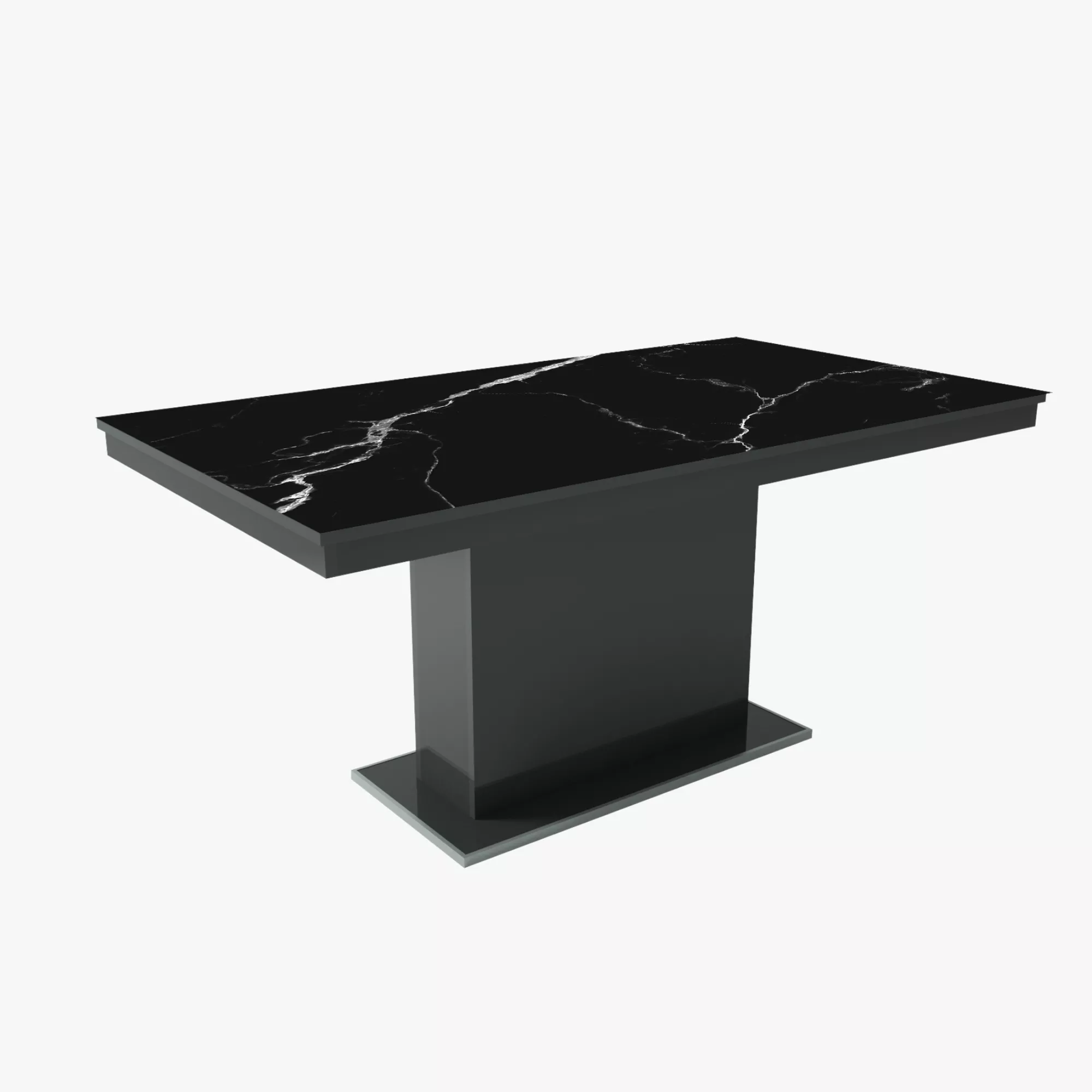 Magasfényű Flóra Plusz asztal - Bővíthető