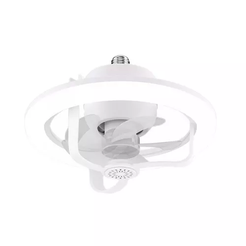 Ventilátoros mennyezeti RGB LED lámpa E27 foglalattal + távirányító