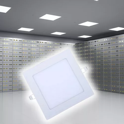 SMD négyzet LED panel / 6 W, 117 x 117 mm méretű - hidegfehér - beépíthető