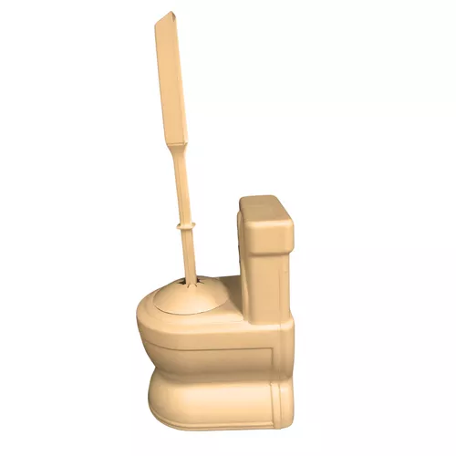 Wc kagyló formájú wc kefe szett - vaj
