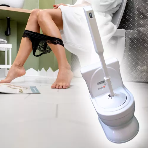 Wc kagyló formájú wc kefe szett - fehér