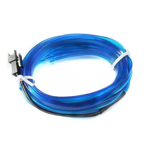 Dekor LED fénykábel autóba / flexibilis neonfény, 3 m - kék