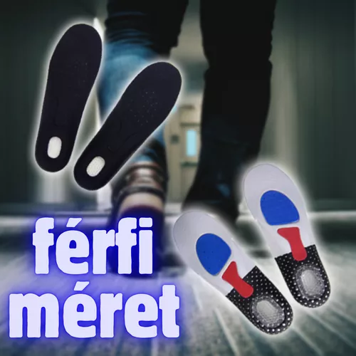 Kényelmi talpbetét szilikon sarokrésszel - Férfi méret