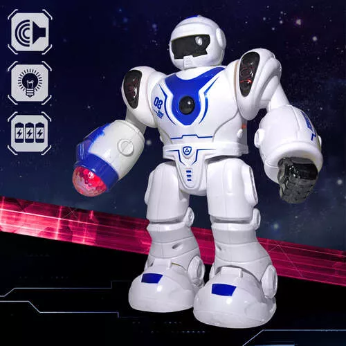 Mini robotzsaru fény- és hangeffektekkel – a legkisebbeknek - piros